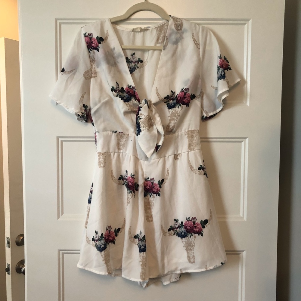 Peach Love romper